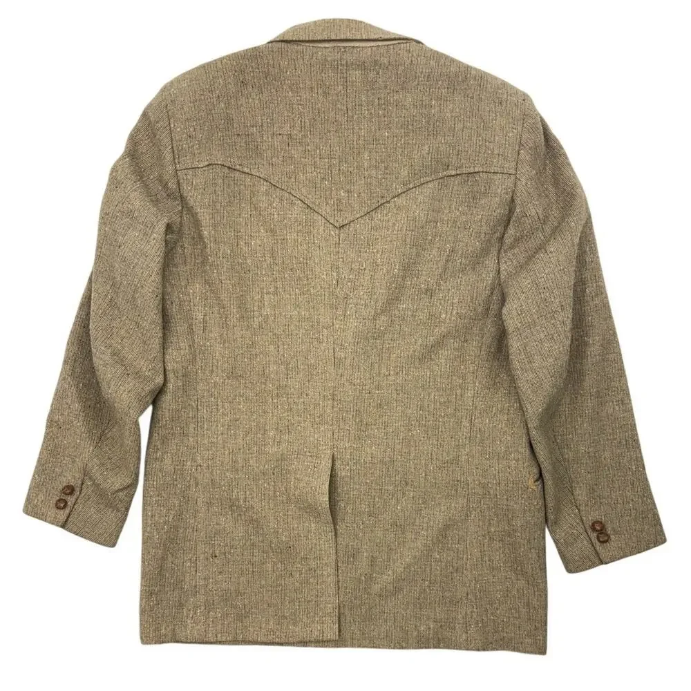Men's 70s Pendleton Wool Tweed Western Suit 46 Chest